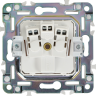 Розетка с заземлением без защитных шторок 16А IEK SKANDY SK-R05W арктический белый SK-R11-16-K01